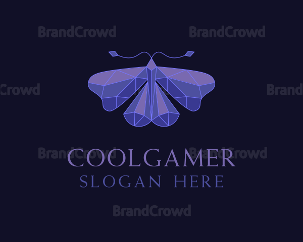Elegant Geometric Butterfly Logo