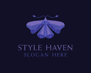  Elegant Geometric Butterfly Logo