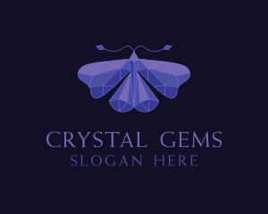  Elegant Geometric Butterfly logo design