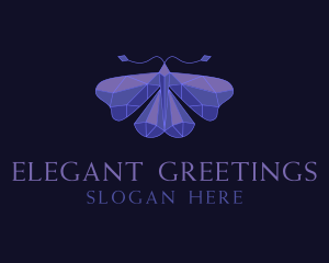  Elegant Geometric Butterfly logo design