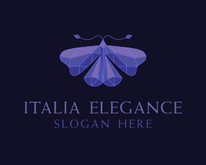  Elegant Geometric Butterfly logo design