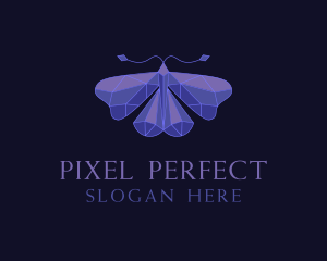  Elegant Geometric Butterfly logo design