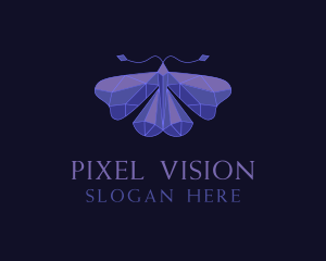  Elegant Geometric Butterfly logo design