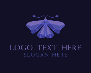  Elegant Geometric Butterfly Logo