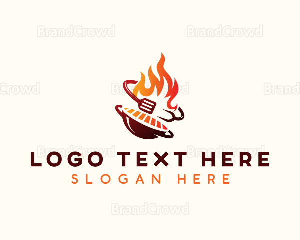 Roast Grill Flame Logo