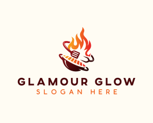 Roast Grill Flame  Logo