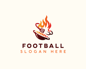 Roast Grill Flame  Logo