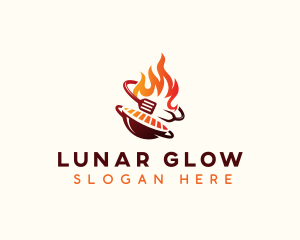 Roast Grill Flame  logo design