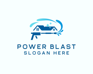 Power Wash Home Cleaning logo design