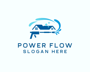 Power Wash Home Cleaning logo design