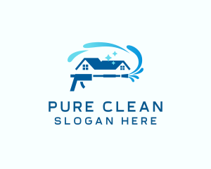 Power Wash Home Cleaning logo design