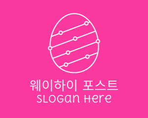 Pink Egg Tech Network logo design