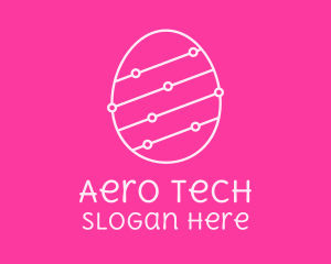 Pink Egg Tech Network logo design