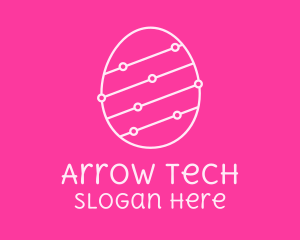 Pink Egg Tech Network logo design