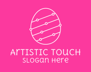 Pink Egg Tech Network logo design