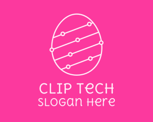 Pink Egg Tech Network logo design