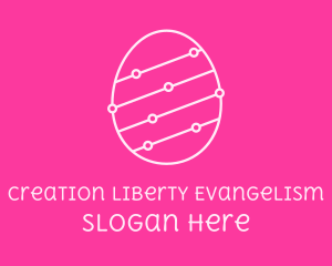 Pink Egg Tech Network logo design