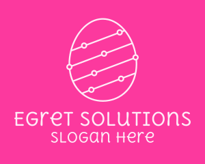 Pink Egg Tech Network logo design