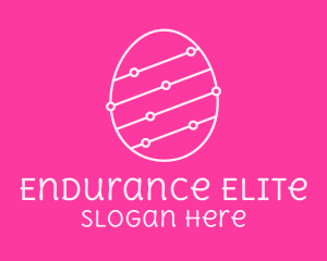 Pink Egg Tech Network logo design