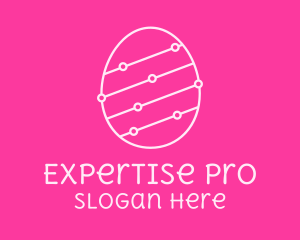 Pink Egg Tech Network logo design