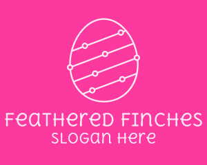 Pink Egg Tech Network logo design