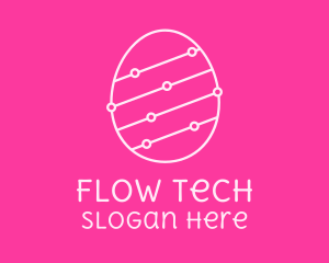 Pink Egg Tech Network logo design