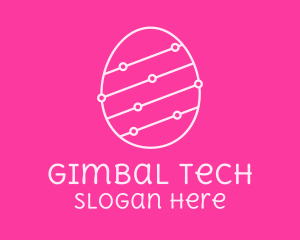 Pink Egg Tech Network logo design