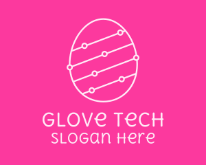 Pink Egg Tech Network logo design