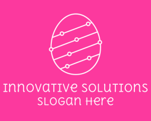 Pink Egg Tech Network logo design