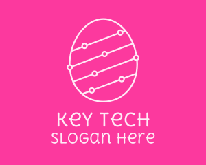 Pink Egg Tech Network logo design