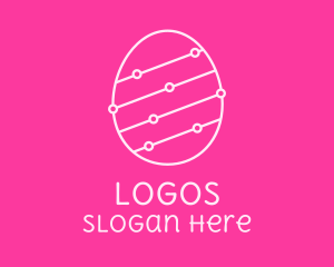 Pink Egg Tech Network logo design