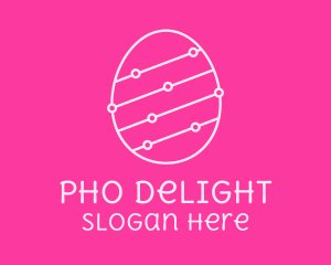 Pink Egg Tech Network logo design