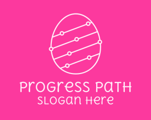 Pink Egg Tech Network logo design