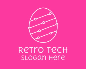 Pink Egg Tech Network logo design