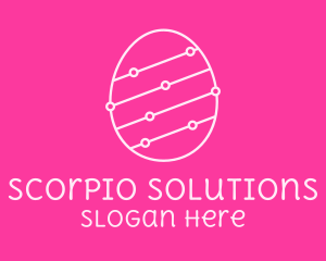 Pink Egg Tech Network logo design