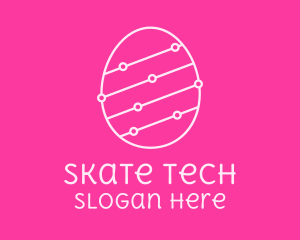 Pink Egg Tech Network logo design