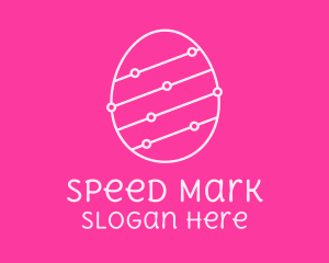 Pink Egg Tech Network logo design