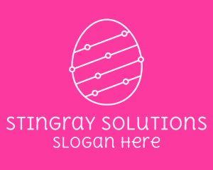 Pink Egg Tech Network logo design