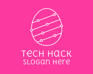 Pink Egg Tech Network logo design