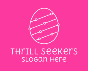 Pink Egg Tech Network logo design