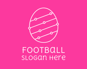 Egg - Pink Egg Tech Network logo design