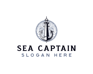 Sailor - Sailor Anchor Lighthouse logo design