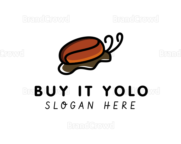 Coffee Bean Snail Logo