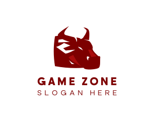 Angry Bull Head logo design