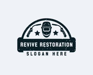 Restoration - Welding Restoration Metalwork logo design