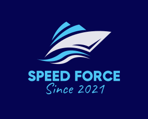 Powerboat - Speedboat Boat Sailing logo design