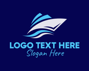 Speedboat Boat Sailing  Logo