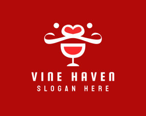 Wine Bar - Wine Bar Mustache logo design