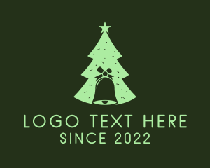 Winter - Christmas Bell Tree logo design