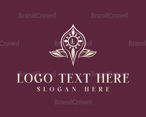 Floral Leaf Fashion Logo